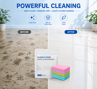 ✨   FloorGlow™ 4-in-1 Cleaning Sheets