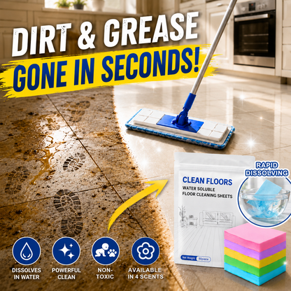 ✨   FloorGlow™ 4-in-1 Cleaning Sheets