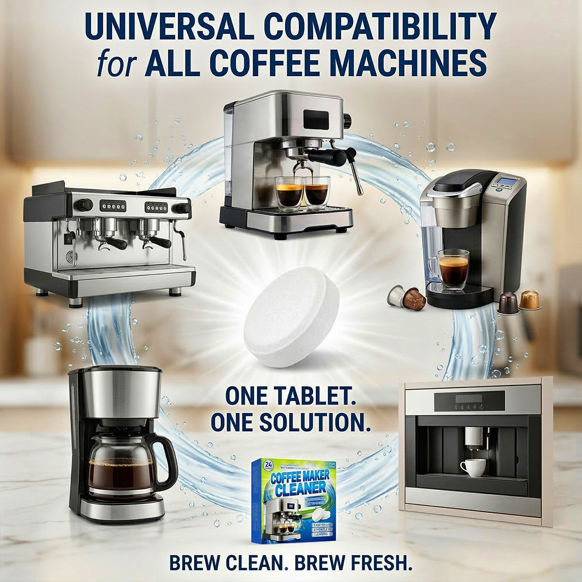 Effortless Coffee Machine Cleaner - Clean Without Taking It Apart⬆️