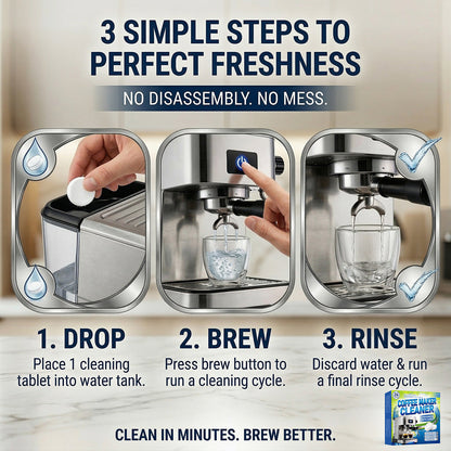 Effortless Coffee Machine Cleaner - Clean Without Taking It Apart⬆️