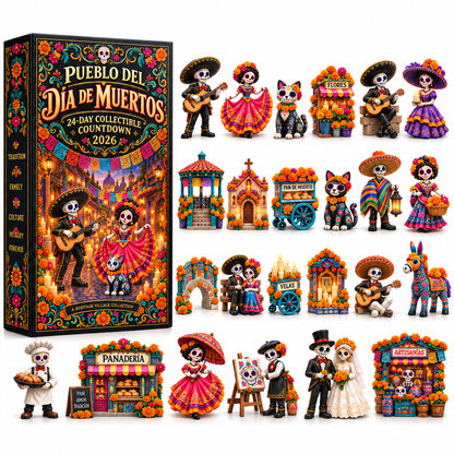 🔥 50% OFF | Day of the Dead Countdown Calendar — 24 Days, 24 Unique Miniatures 🎁