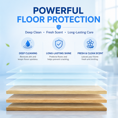 ✨   FloorGlow™ 4-in-1 Cleaning Sheets