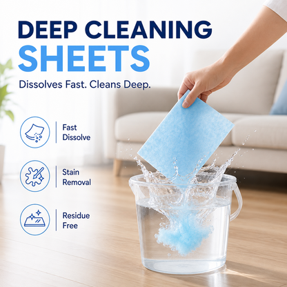 ✨   FloorGlow™ 4-in-1 Cleaning Sheets