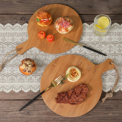 Premium Natural Wood Pizza and Serving Board