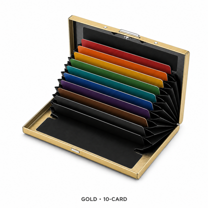 🔥Hoommeuoen™  RFID-Blocking Stainless Steel Card Wallet 🔒 Slim, Secure & Pocket-Ready