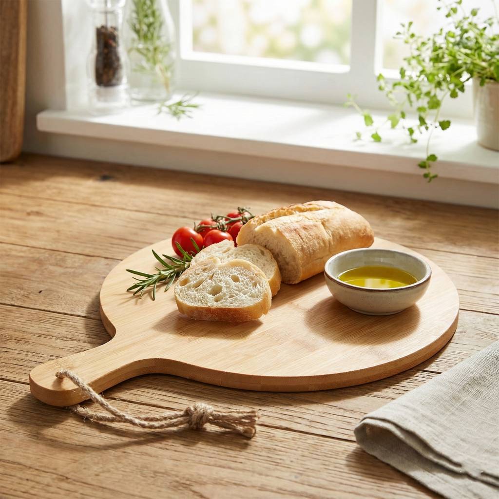 Premium Natural Wood Pizza and Serving Board