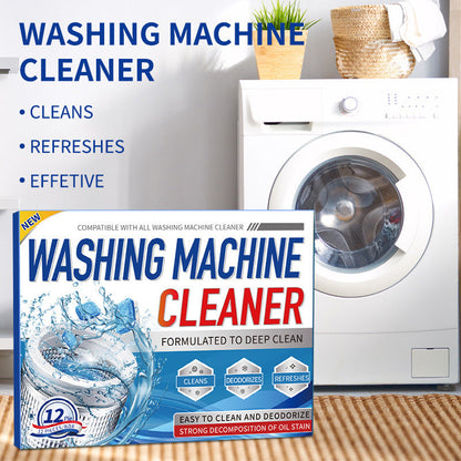🔥 BUY 2 GET 1 FREEW,ashing Machine Cleaning Tablets-12 Tablets Pack-Deep cleaning, descaling and deodorizing✅