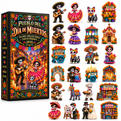 🔥 50% OFF | Day of the Dead Countdown Calendar — 24 Days, 24 Unique Miniatures 🎁