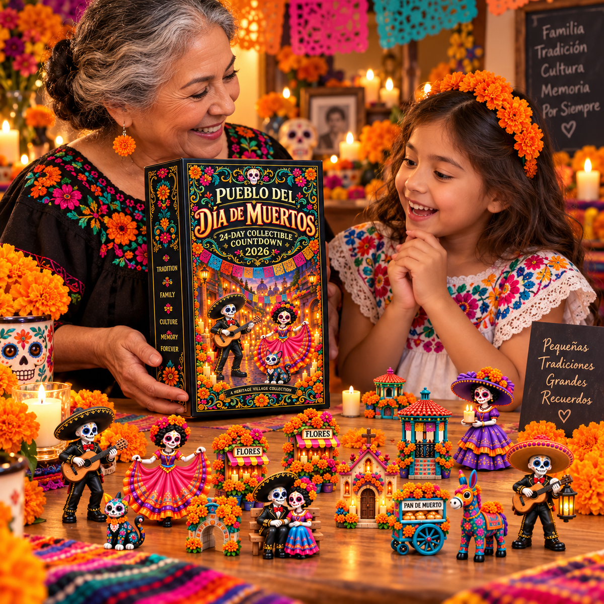 🔥 50% OFF | Day of the Dead Countdown Calendar — 24 Days, 24 Unique Miniatures 🎁