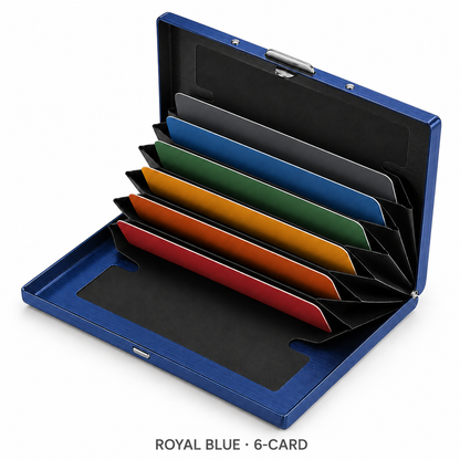 🔥Hoommeuoen™  RFID-Blocking Stainless Steel Card Wallet 🔒 Slim, Secure & Pocket-Ready