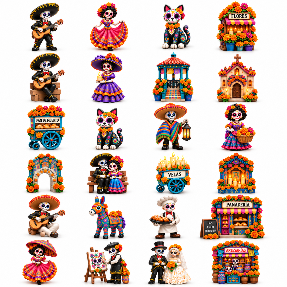🔥 50% OFF | Day of the Dead Countdown Calendar — 24 Days, 24 Unique Miniatures 🎁
