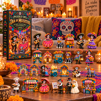 🔥 50% OFF | Day of the Dead Countdown Calendar — 24 Days, 24 Unique Miniatures 🎁