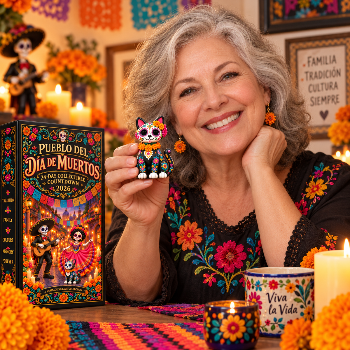 🔥 50% OFF | Day of the Dead Countdown Calendar — 24 Days, 24 Unique Miniatures 🎁