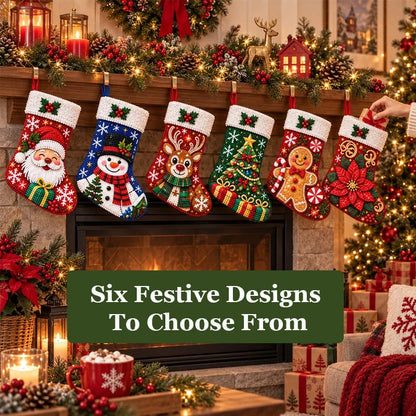 ⏳ Last Day 50% OFF 🎄 DIY Diamond Painting Christmas Stocking Kit